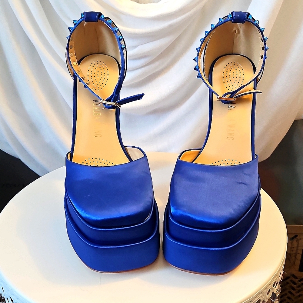 Azalea Wang Blue High Heel Sz 9